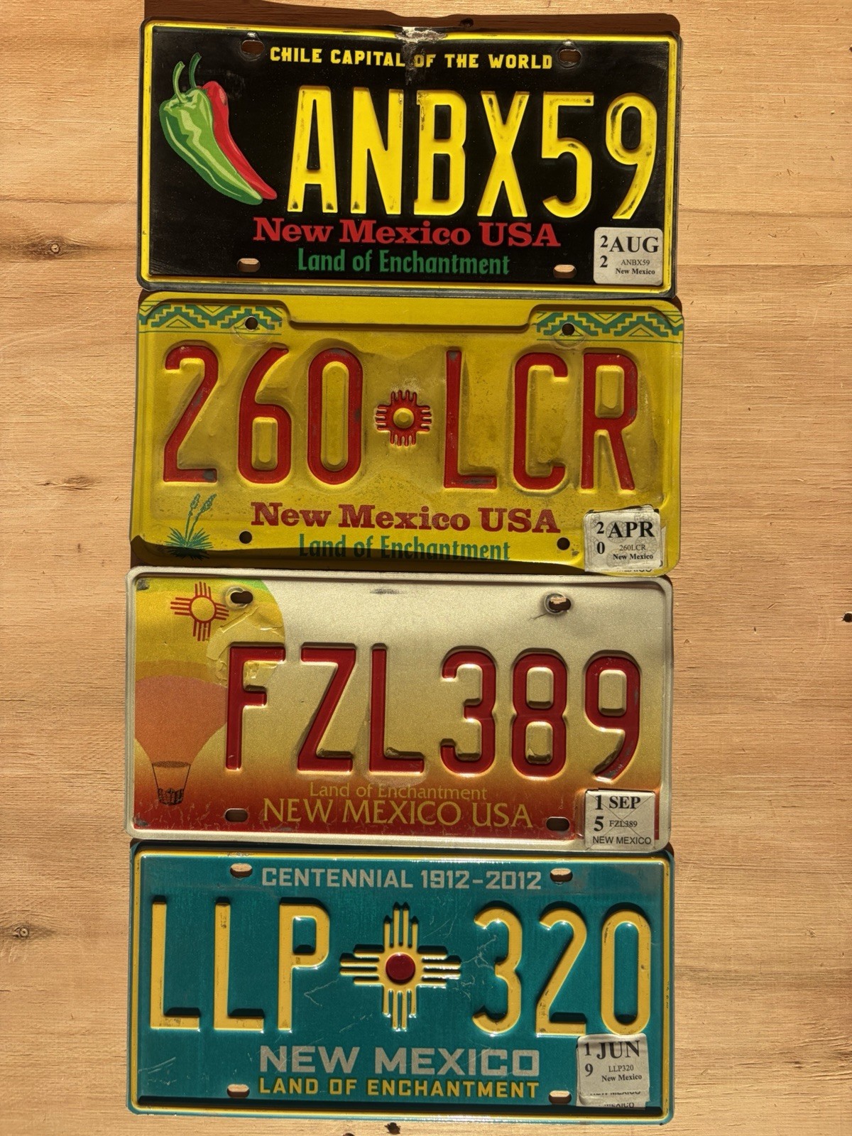 New Mexico License Plates Sampler