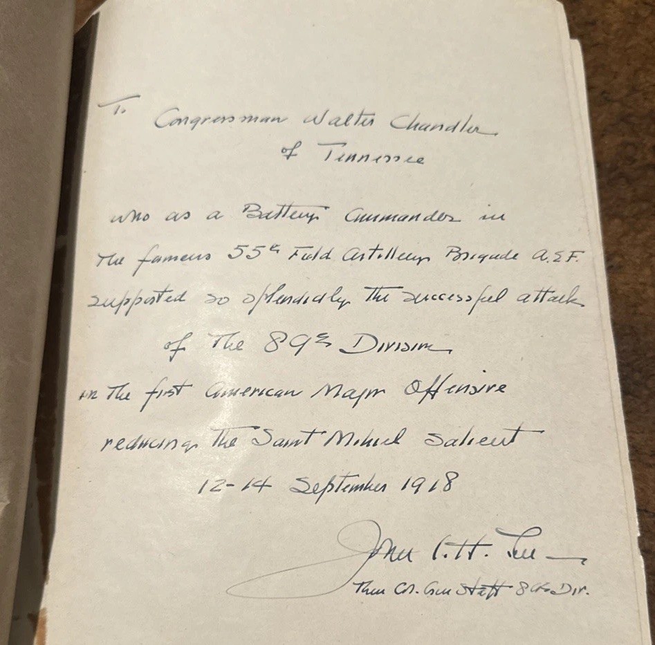History of The 89th Division WWI 1917-1919- Inscribed By Col John C. H. Lee