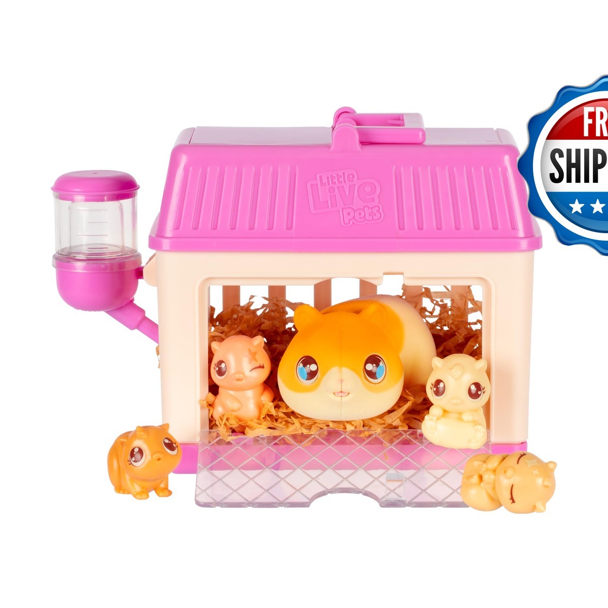 Little Live Pets 26626 Hamster Mini Interactive Toy Set Hutch 3 Surprise Babies Little Live Pets 26626 Hamster Mini Interactive Toy Set Hutch 3 Surprise Babies