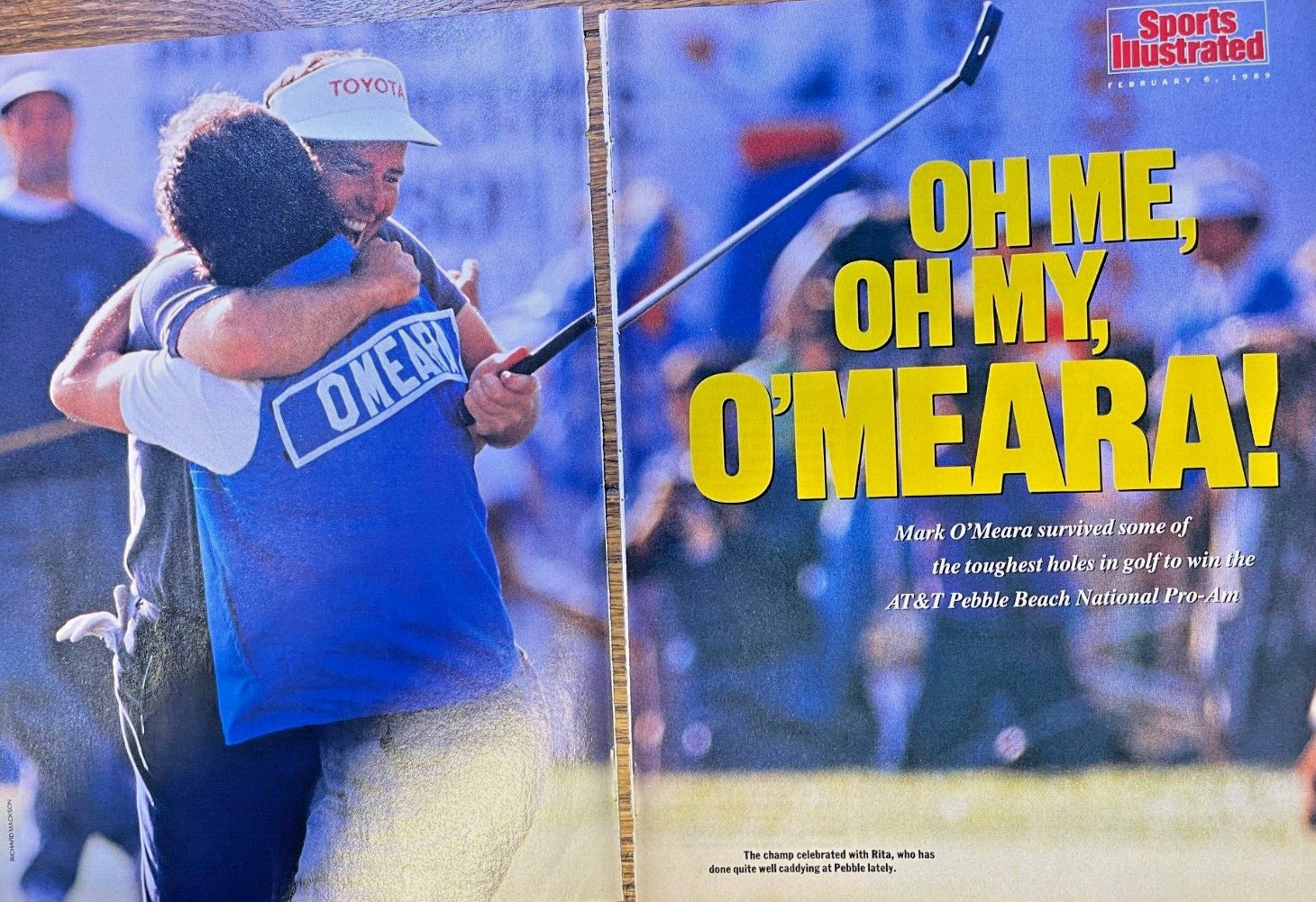 1989 Pro Golfer Mark O\'Meara illustrated 1989 Pro Golfer Mark O\'Meara illustrated