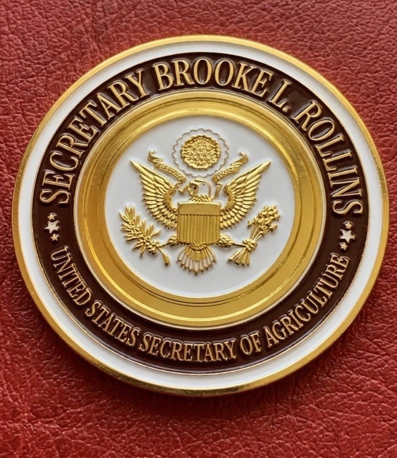 Rare Authentic Trump 47 Agriculture Secretary Brooke Rollins Challenge Coin