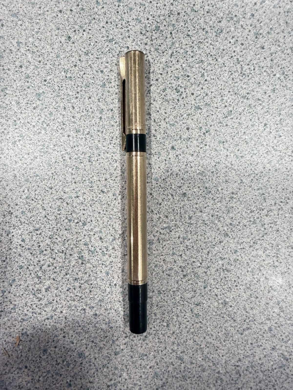 Vintage Waterman Torsade Gold Plated Rollerball Pen - Made in France Plaque Or G