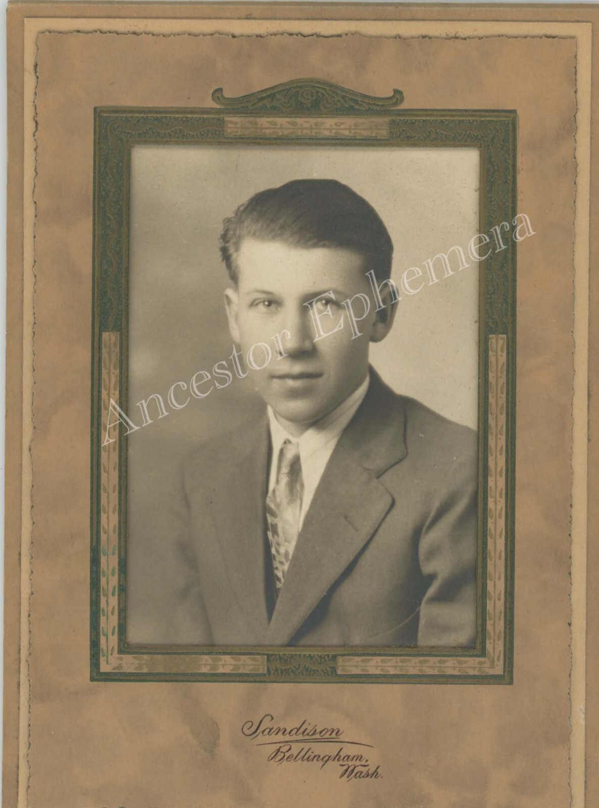WASCHKE Theodore Gustave b 1913 photo Bellingham Whatcom WA SCHUYLEMAN MATZKE