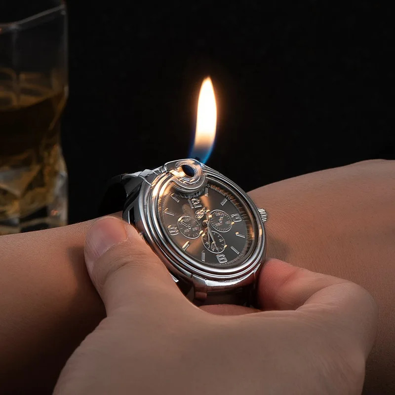 Hot Sale Watch Style Metal Open Flame Lighter Hot Sale Watch Style Metal Open Flame Lighter