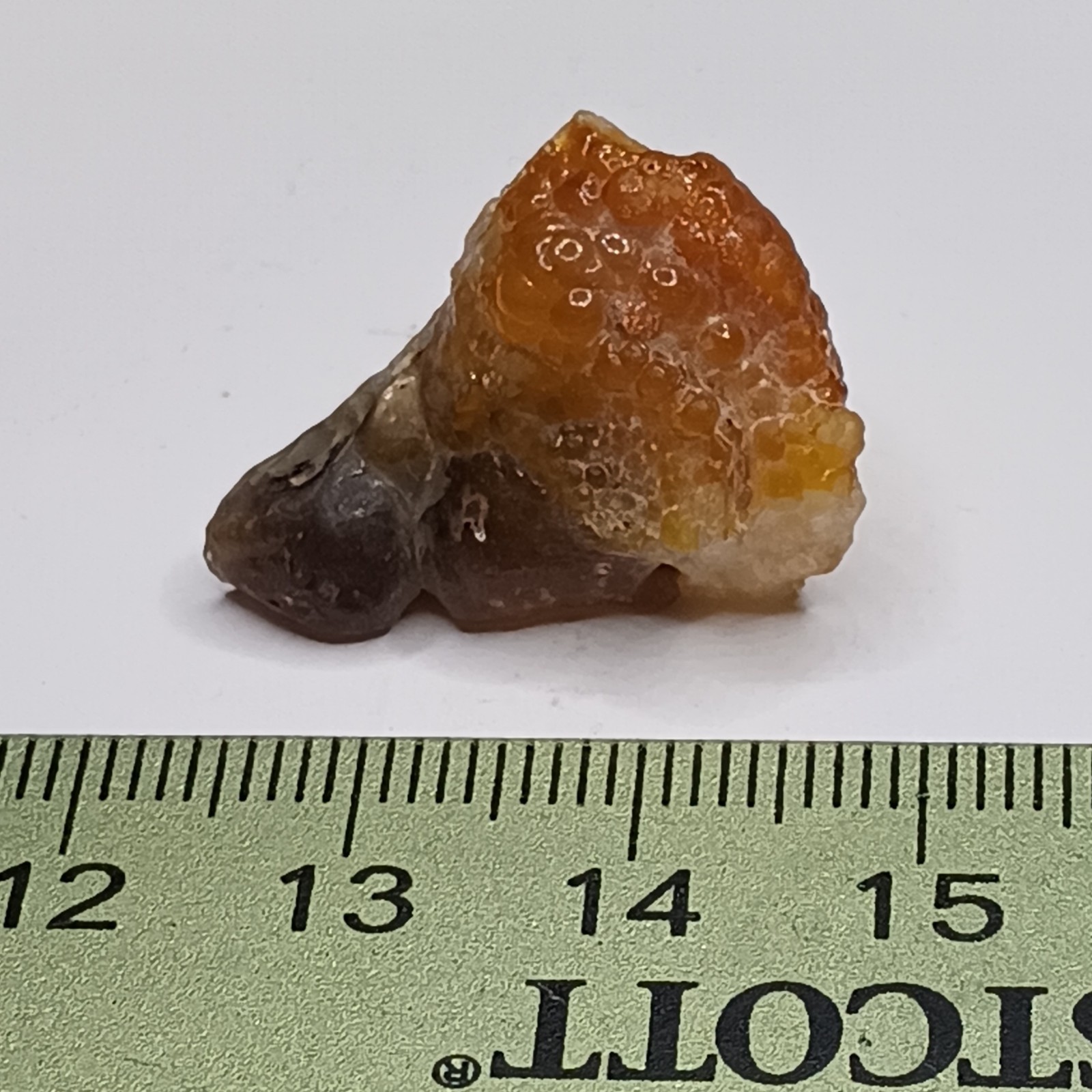 24.50 ct Fire Agate Rough With Beautiful Orangy Outcrop Mineral Display Specimen