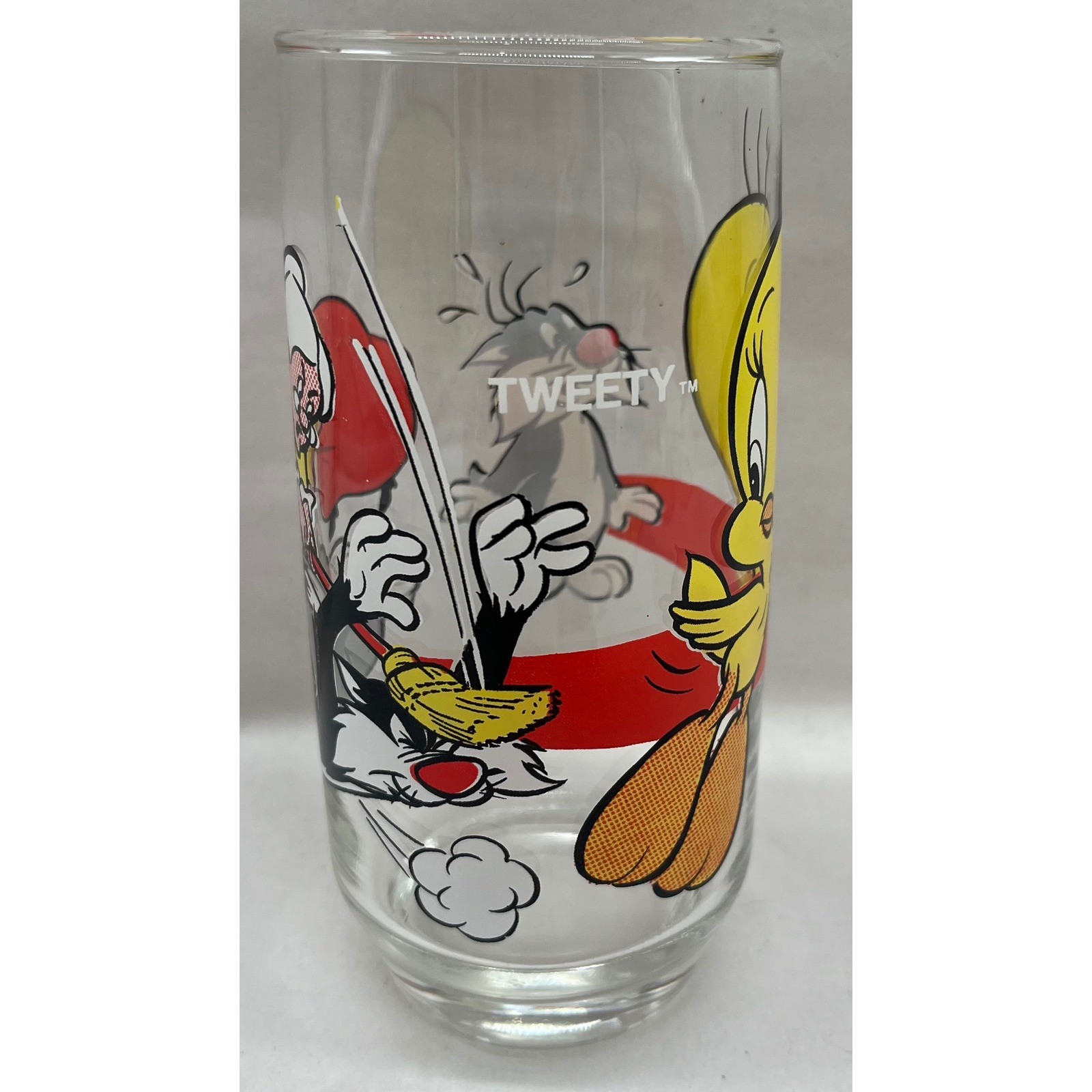 Vintage 1979 Looney Tunes Pepsi Collector Series Glass Tweety Sylvester Granny