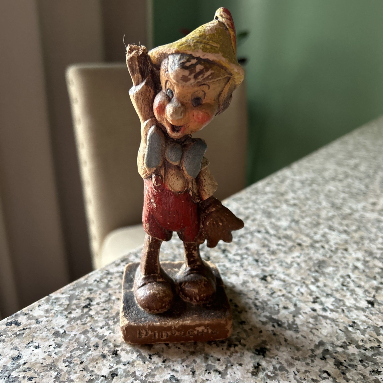 Vintage Pinocchio Wood Figurine