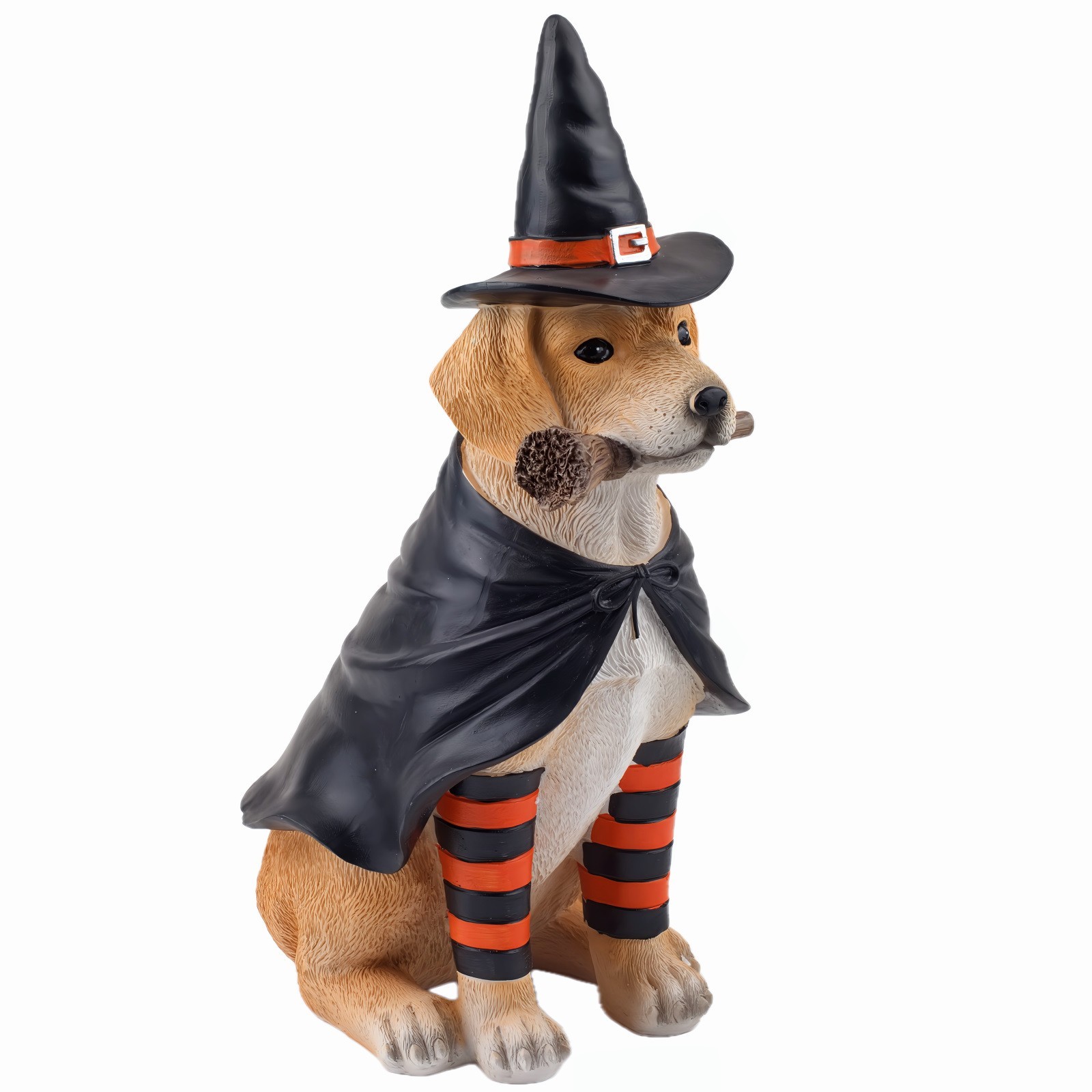 Humane Society Yellow Labrador Dog Ghost Halloween Costume Decor Figurine