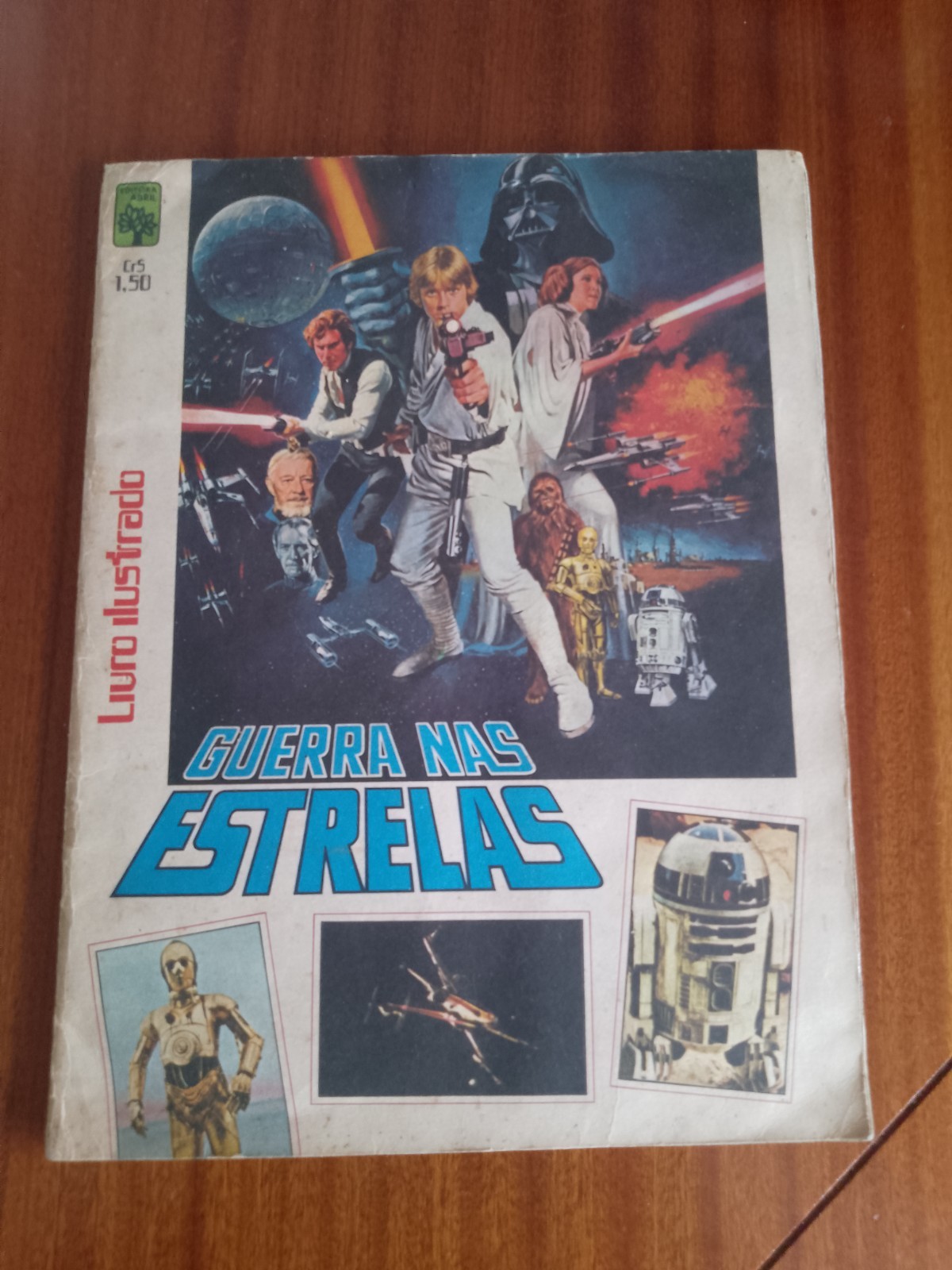 Star Wars vintage 1977 complete trading card album. Editorial Abril. 234 cards