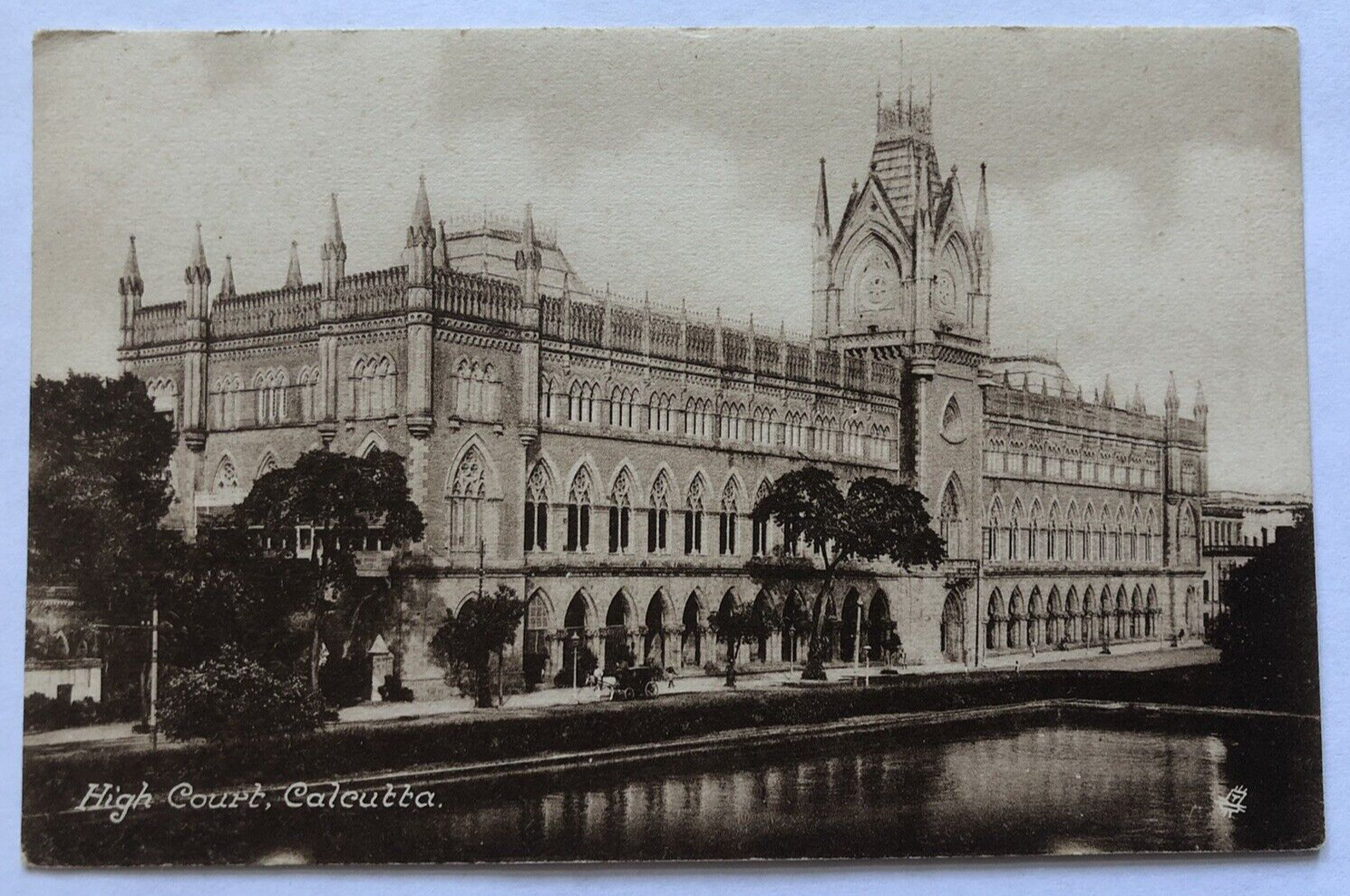 High Court, Calcutta Kolkata West Bengal India Tuck's Sepia Brown Postcard