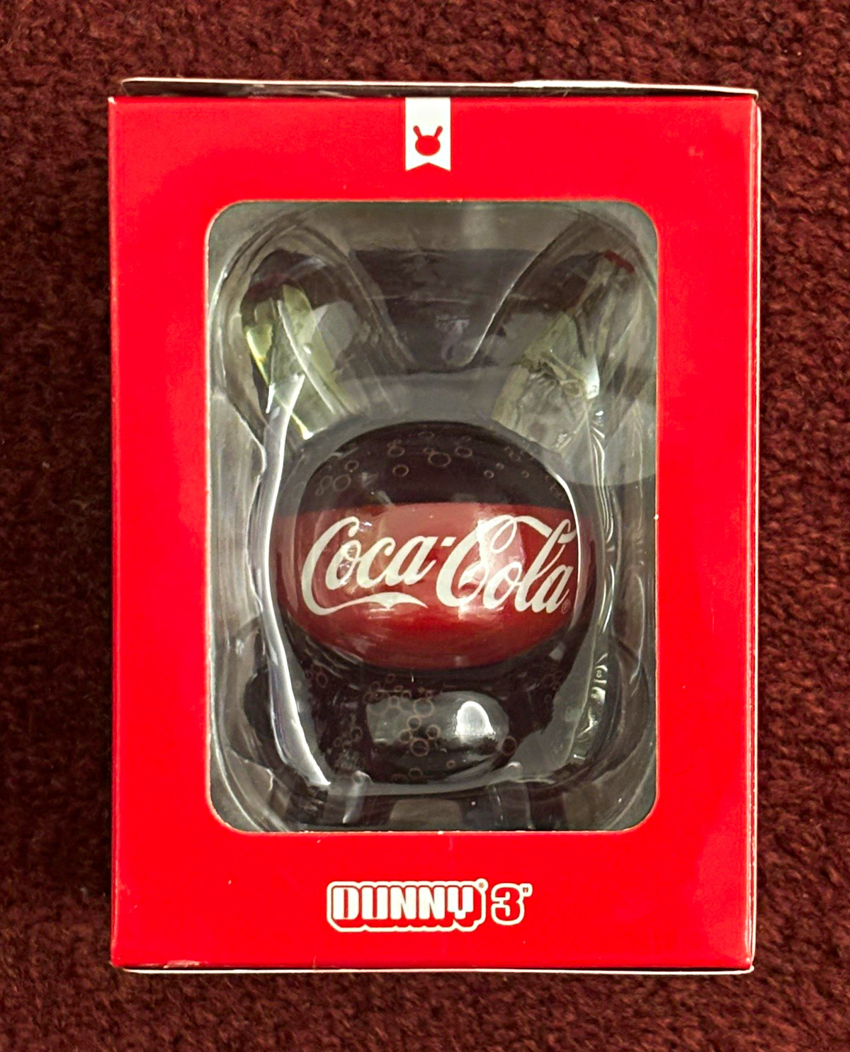 Coca-Cola Dunny 3in Vinyl Art Toy Figure - Black/Red - Original Kidrobot Coca-Cola Dunny 3in Vinyl Art Toy Figure - Black/Red - Original Kidrobot