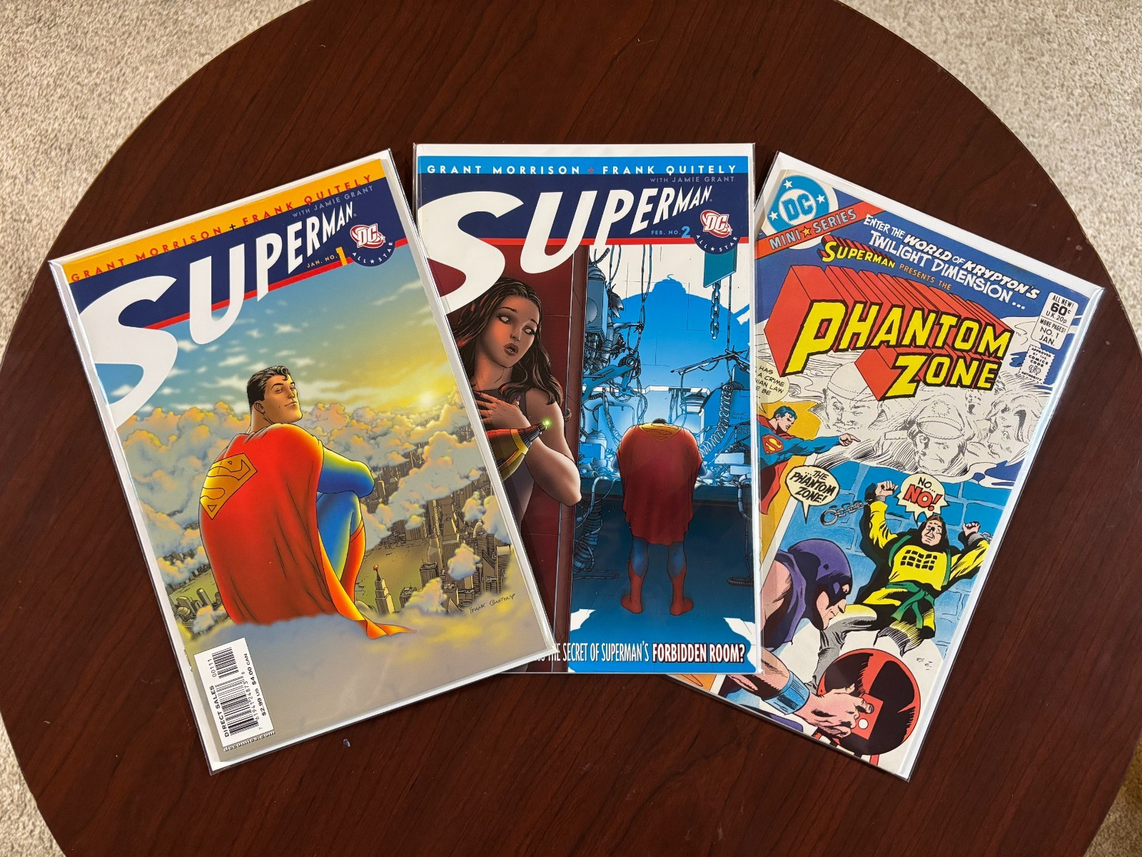 (Lot of 3 DC Comics) All-Star Superman #1 #2 & Phantom Zone #1 Grant Morrison