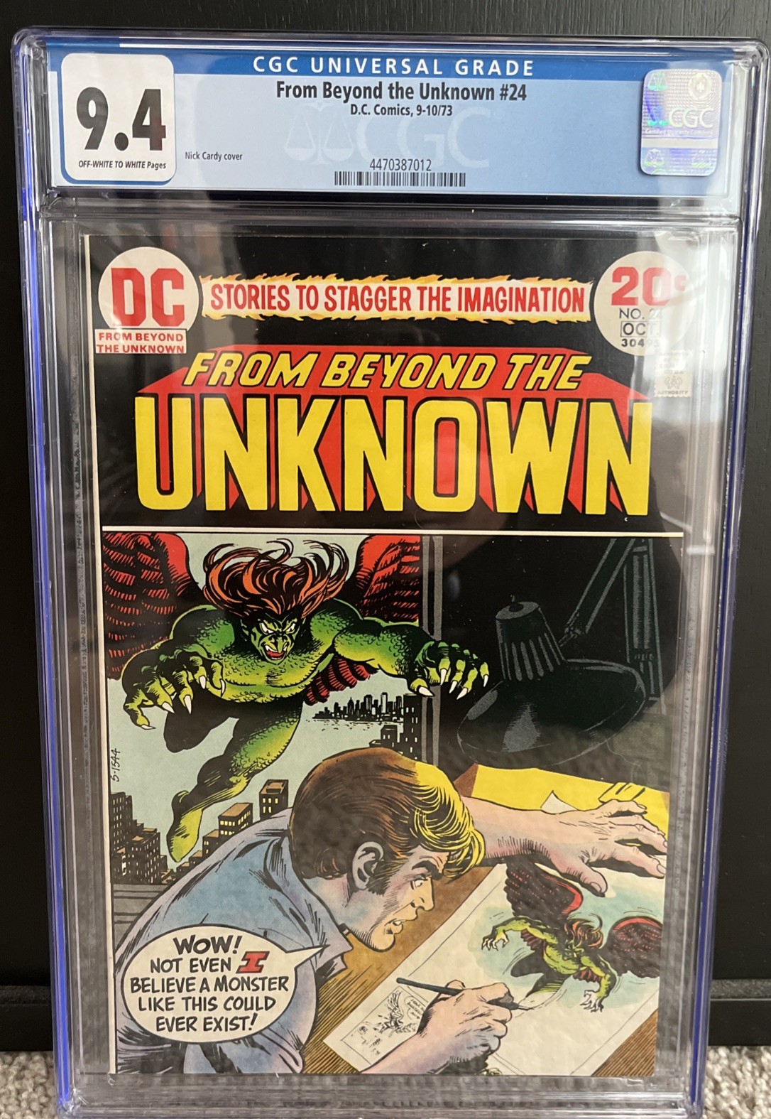 From Beyond The Unknown #24 Man Who Lived Forever Nick Cardy DC 1973 CGC 9.4 From Beyond The Unknown #24 Man Who Lived Forever Nick Cardy DC 1973 CGC 9.4