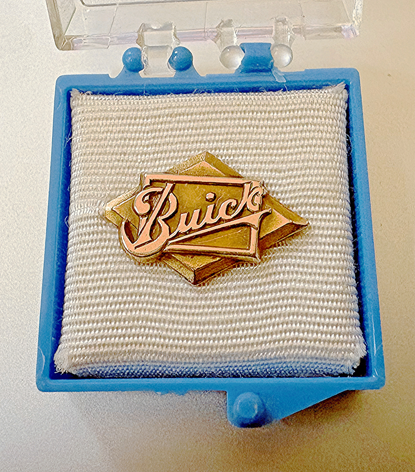 Vintage 1930\'s BUICK ADV PIN BADGE:  Buick Emblem in Rolled Gold