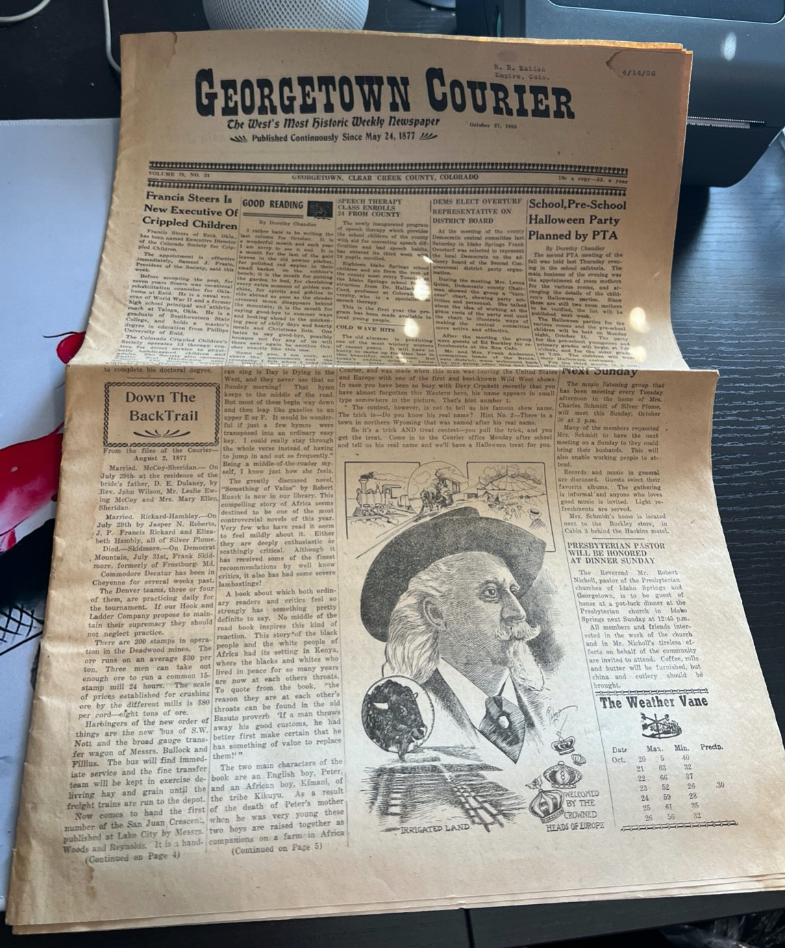 Georgetown Courier - October 27, 1955 - USED - 