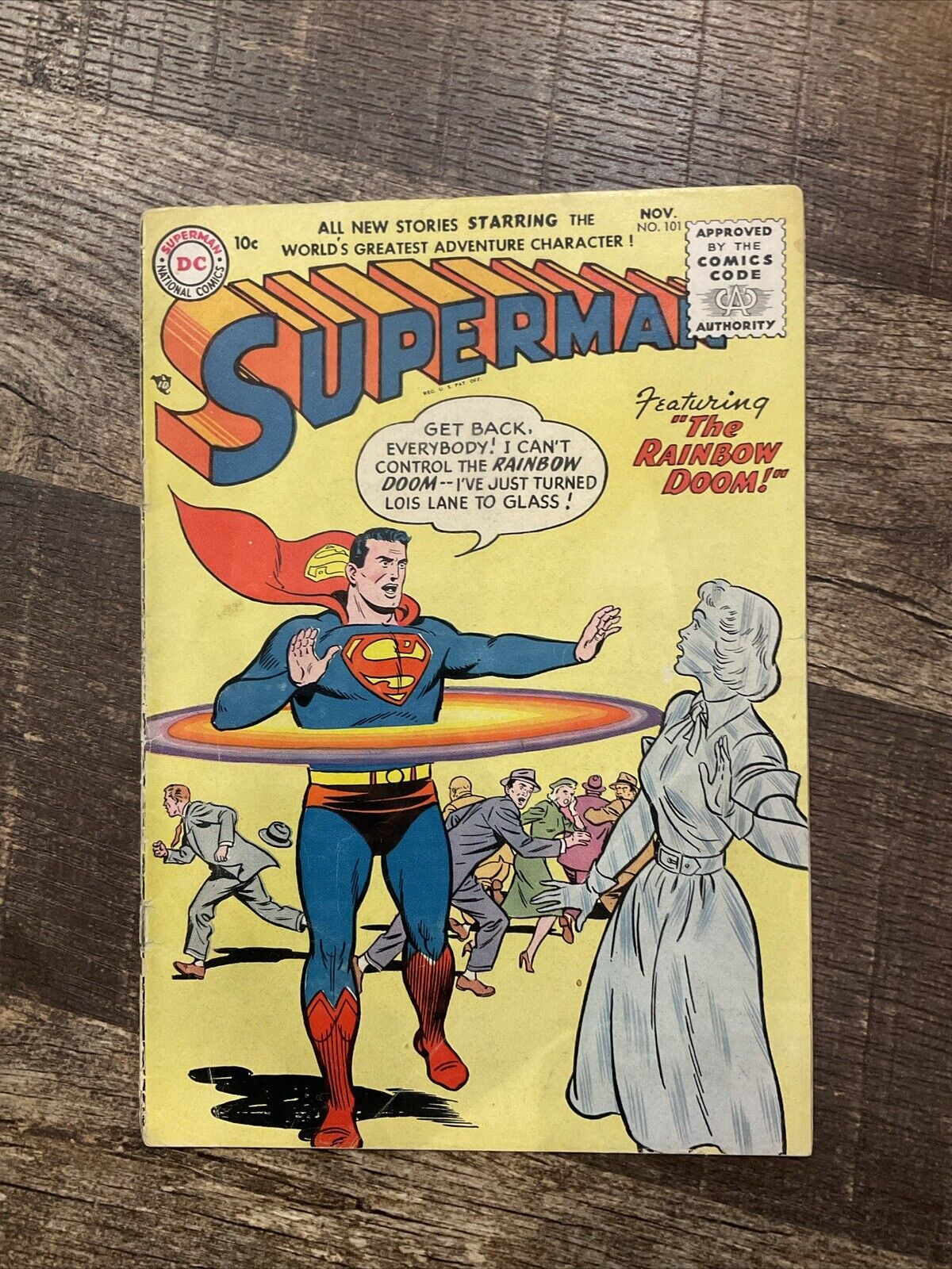 SUPERMAN # 101 DC COMICS November 1955 LAST GOLDEN AGE + LEX LUTHOR