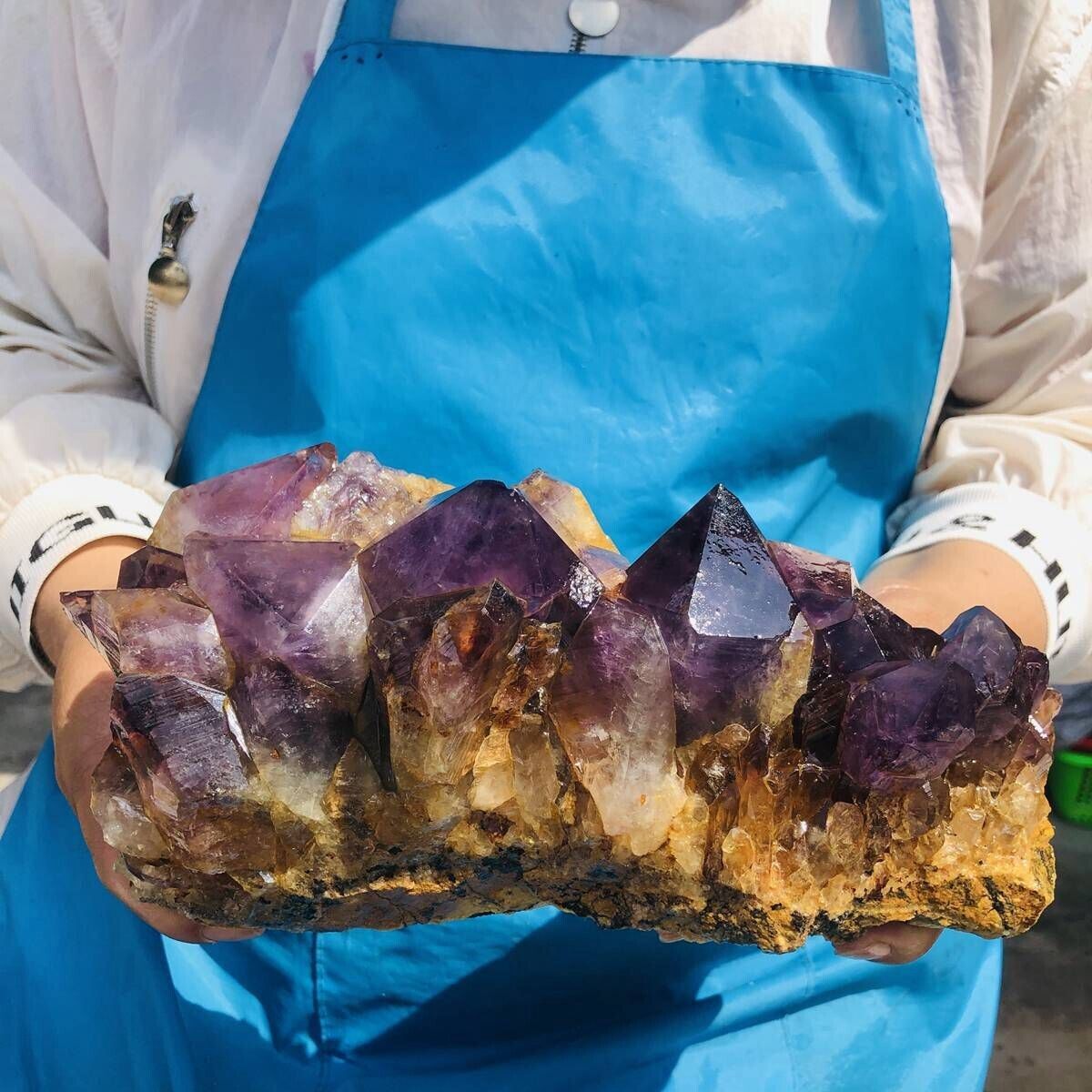 6.02LB Natural Amethyst Cluster Purple Quartz Crystal Rare Mineral Specimen 668