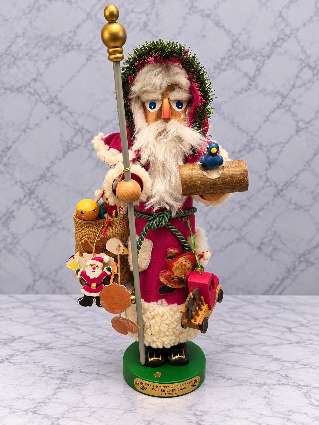 Steinbach S645 Father Christmas Nutcracker 1996 Limited Edition Signed w/ Box
