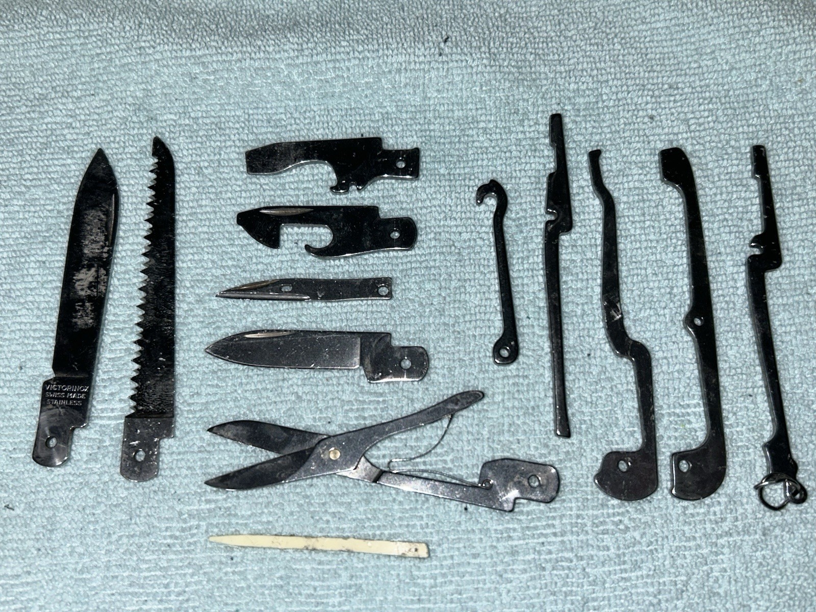 Victorinox Swiss Army Knife Lot of Replacement Parts Swiss Army Officier Knife