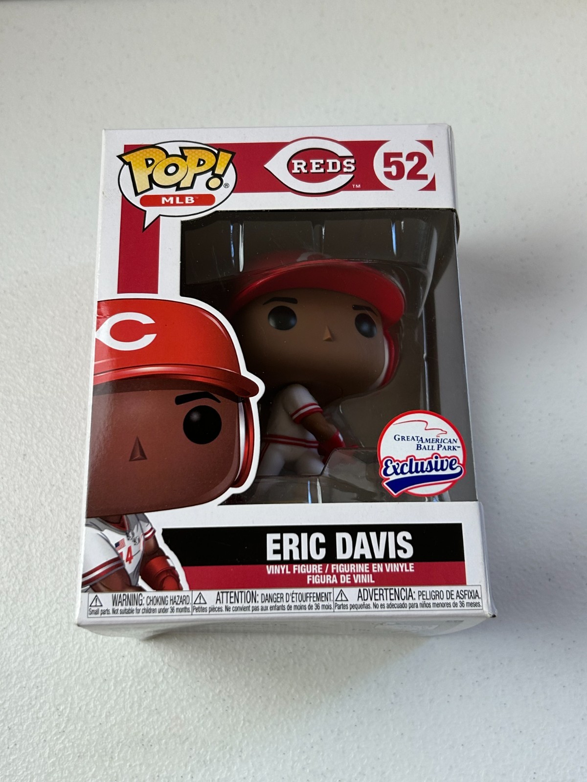 FUNKO POP- ERIC DAVIS #52- GREAT AMERICAN BALLPARK EXCLUSIVE