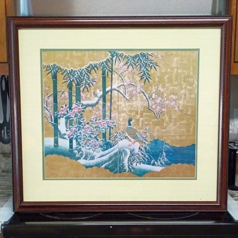 Kawarazaki Shodo/Antique Japanese Ukiyo-e Woodblock Print/Cherry Blossom/Japan