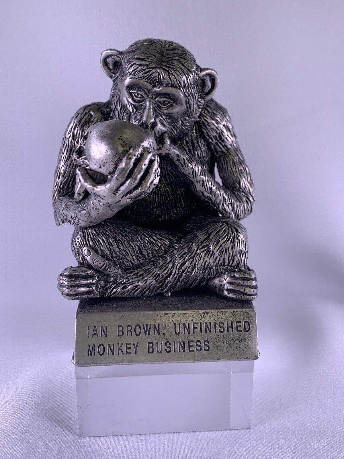 Ian Brown Monkey Business Promo The Stone Roses Pewter Chimp Ltd Ed. of 100 1998