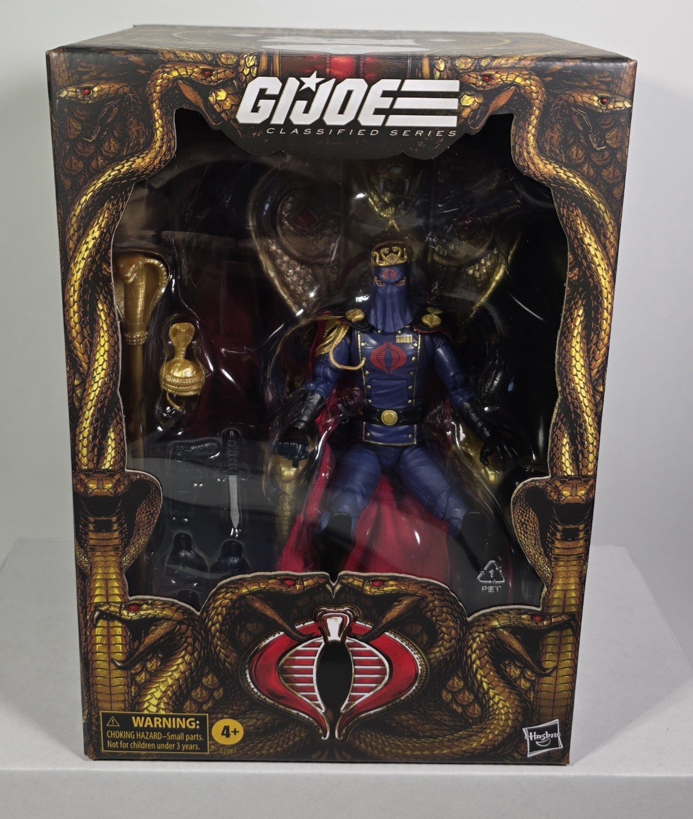 GI Joe Classified #221 Cobra Commander in Dress Uniform w/ Snake Throne In Hand GI Joe Classified #221 Cobra Commander in Dress Uniform w/ Snake Throne In Hand