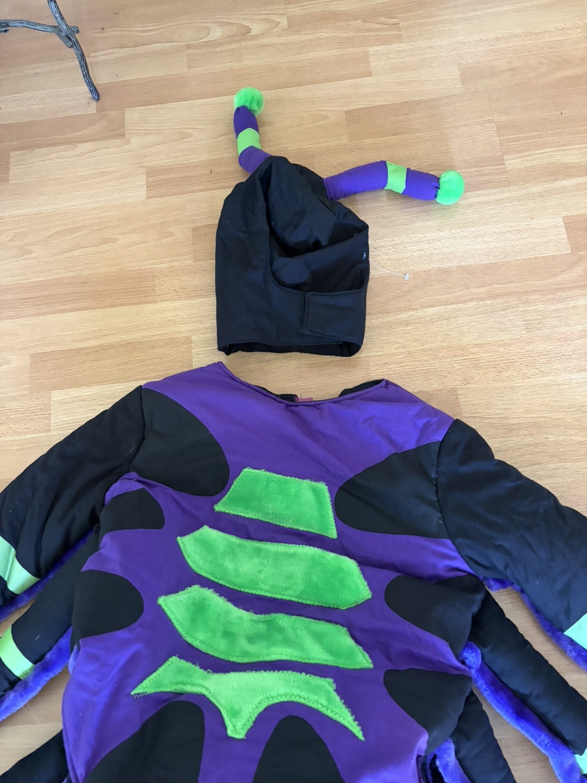 VTG 90's Lillian Vernon Kids 2 piece SPIDER Halloween Costume 10-12