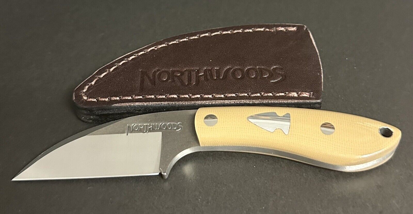 🔥Northwoods Knives Fall Creek Coyote Brown G-10 Knife