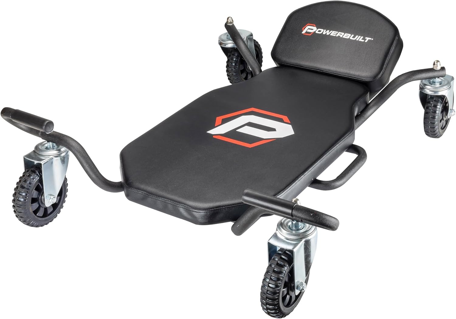 Powerbuilt Big Wheel Creeper, Overlanding, off Road Wheels, Adjustable Head Rest