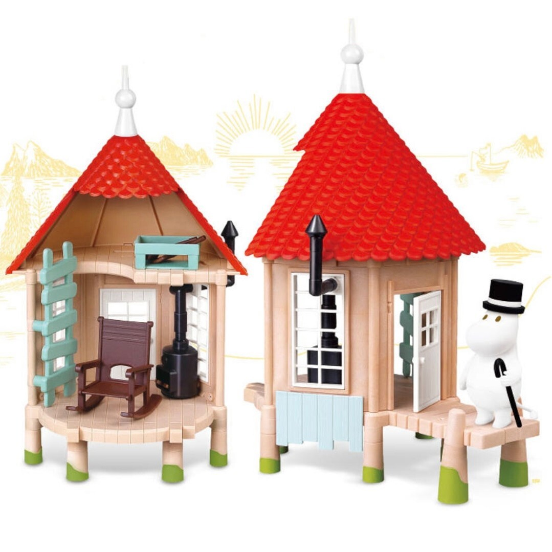 Moomin Figure House Leisurely Afternoon Fishing DIY Korean Licensed Genuine