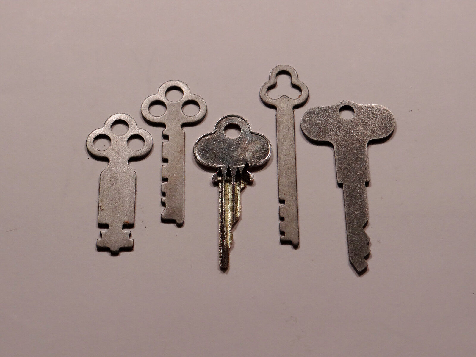 Antique National Cash Register Keys 1, 2, 3A, 5 & Reset Key 300/700 NCR