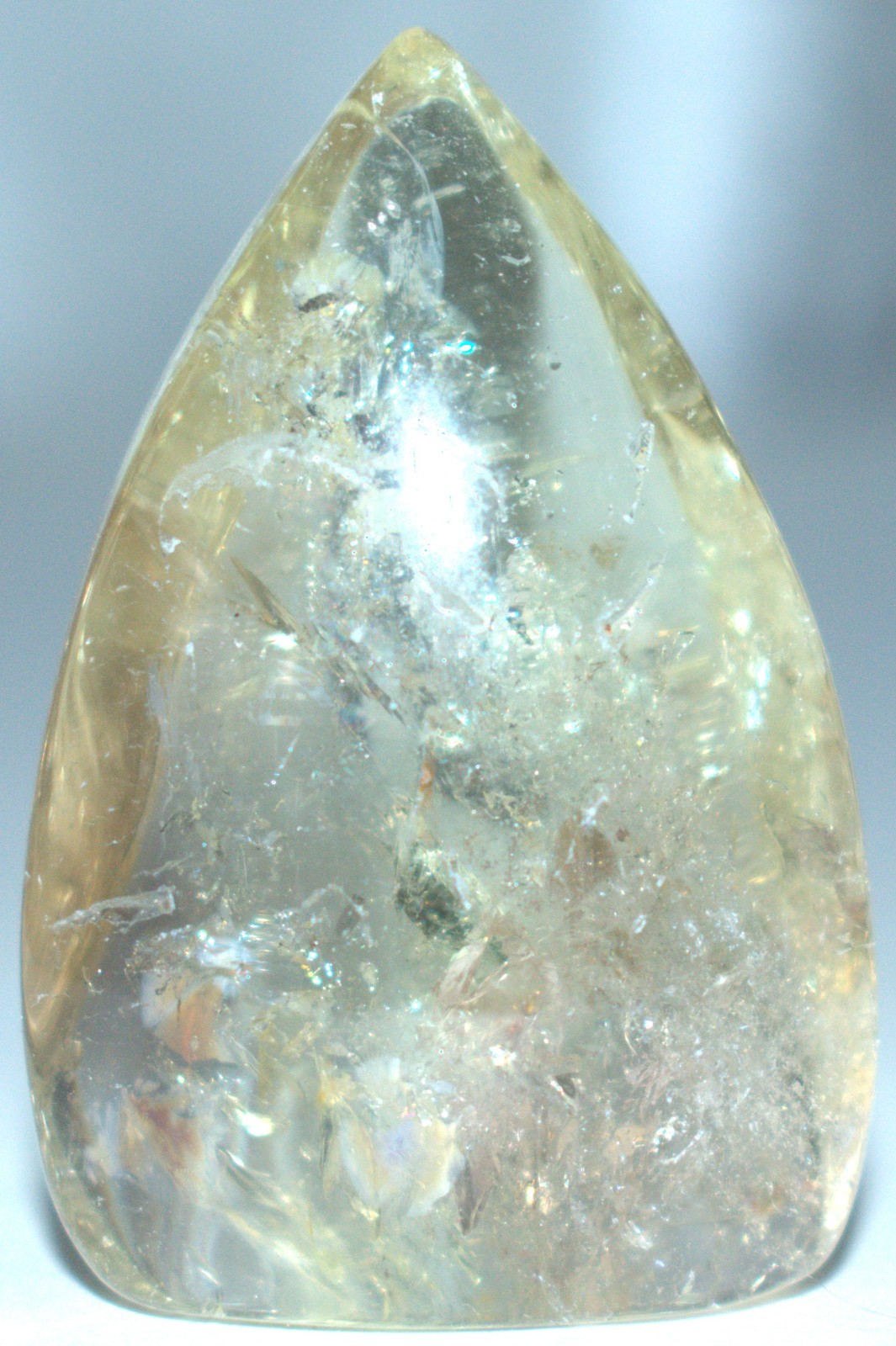 Gorgeous Smoky Citrine Teardrop w/Rainbows 1.85\