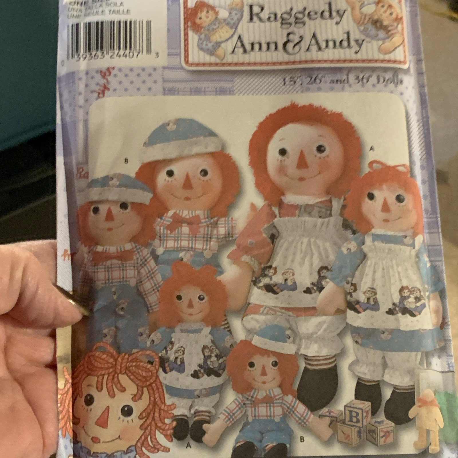 Simplicity 9447 Classic Raggedy Ann & Andy Doll Sewing Pattern 15 Simplicity 9447 Classic Raggedy Ann & Andy Doll Sewing Pattern 15