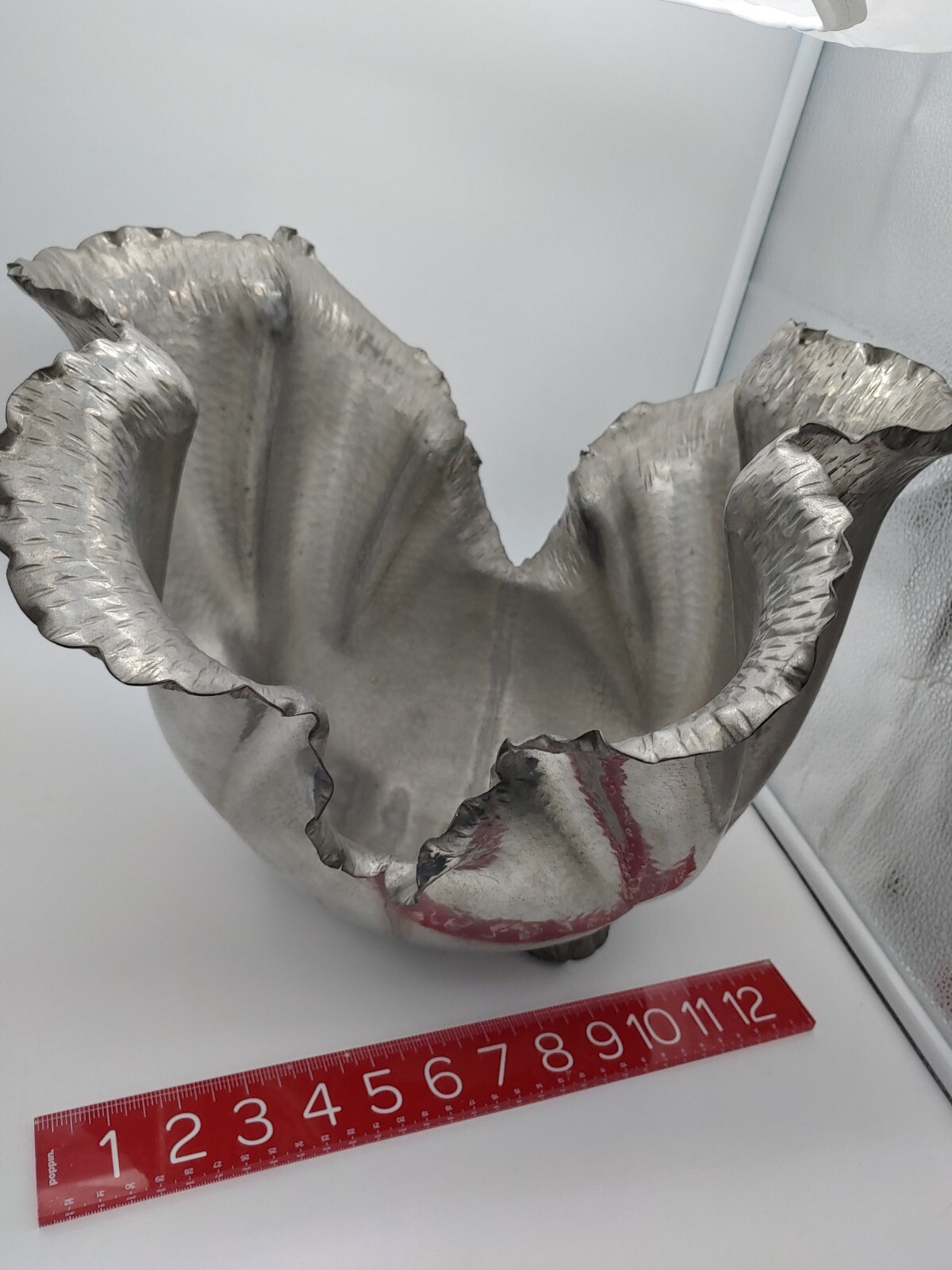 Peltro Italy Bowl Clam Shell Rare Vintage Very Large 95% Lavorazione A Mano Peltro Italy Bowl Clam Shell Rare Vintage Very Large 95% Lavorazione A Mano
