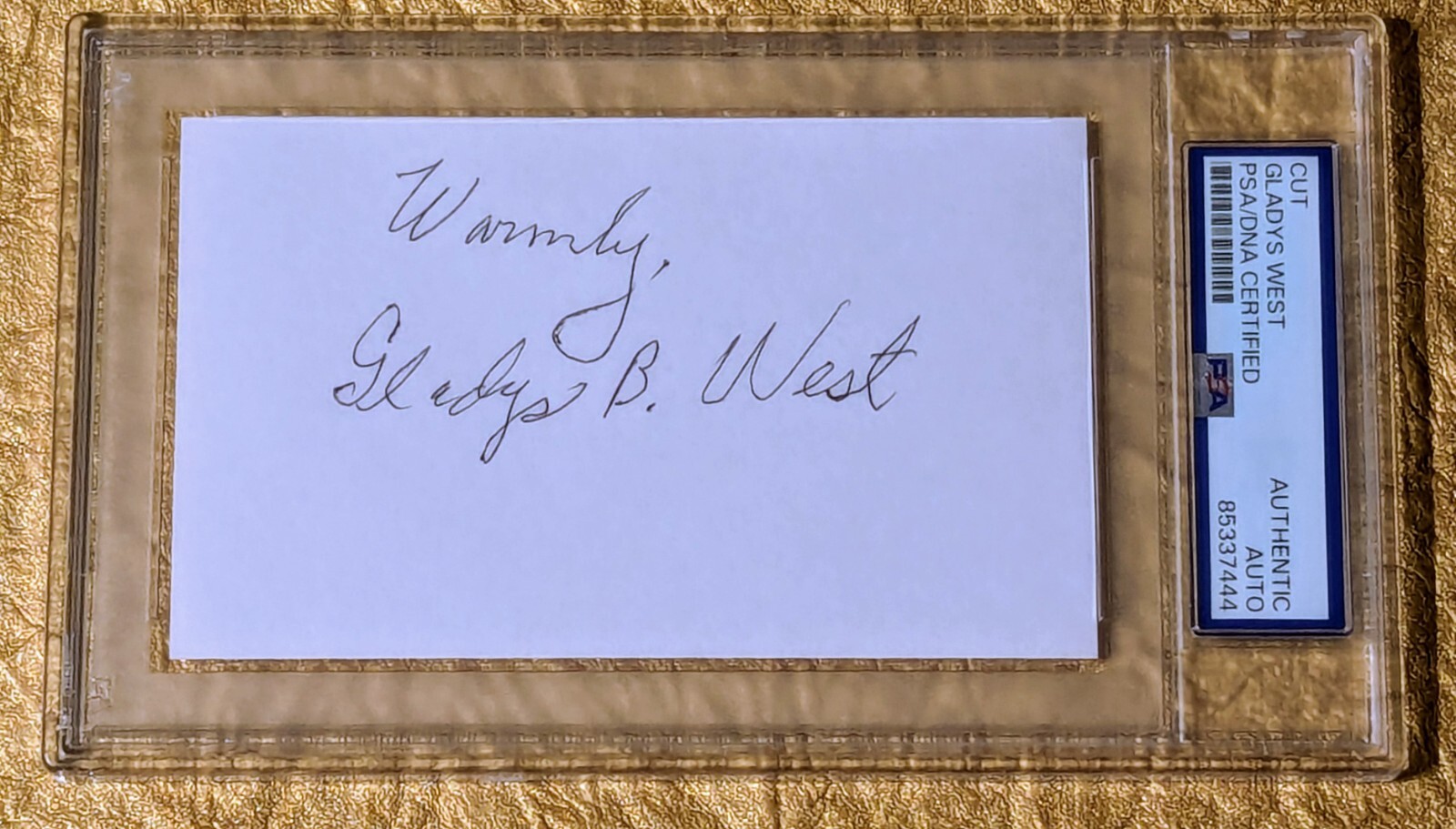Gladys West Autograph Signed Legendary U S. Navy Mathematician 