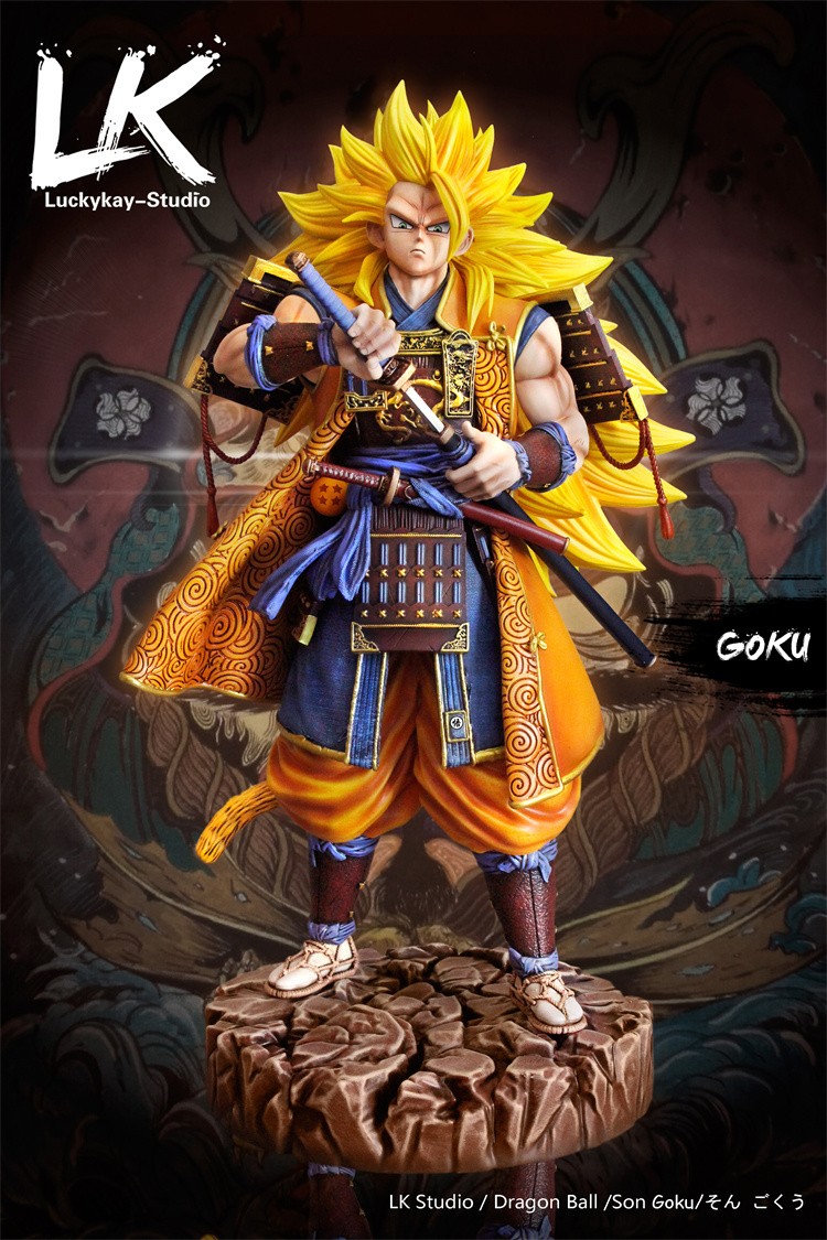 LK Studio Dragon Ball Samurai Super Saiyan 3 Son Goku Resin Model In Stock