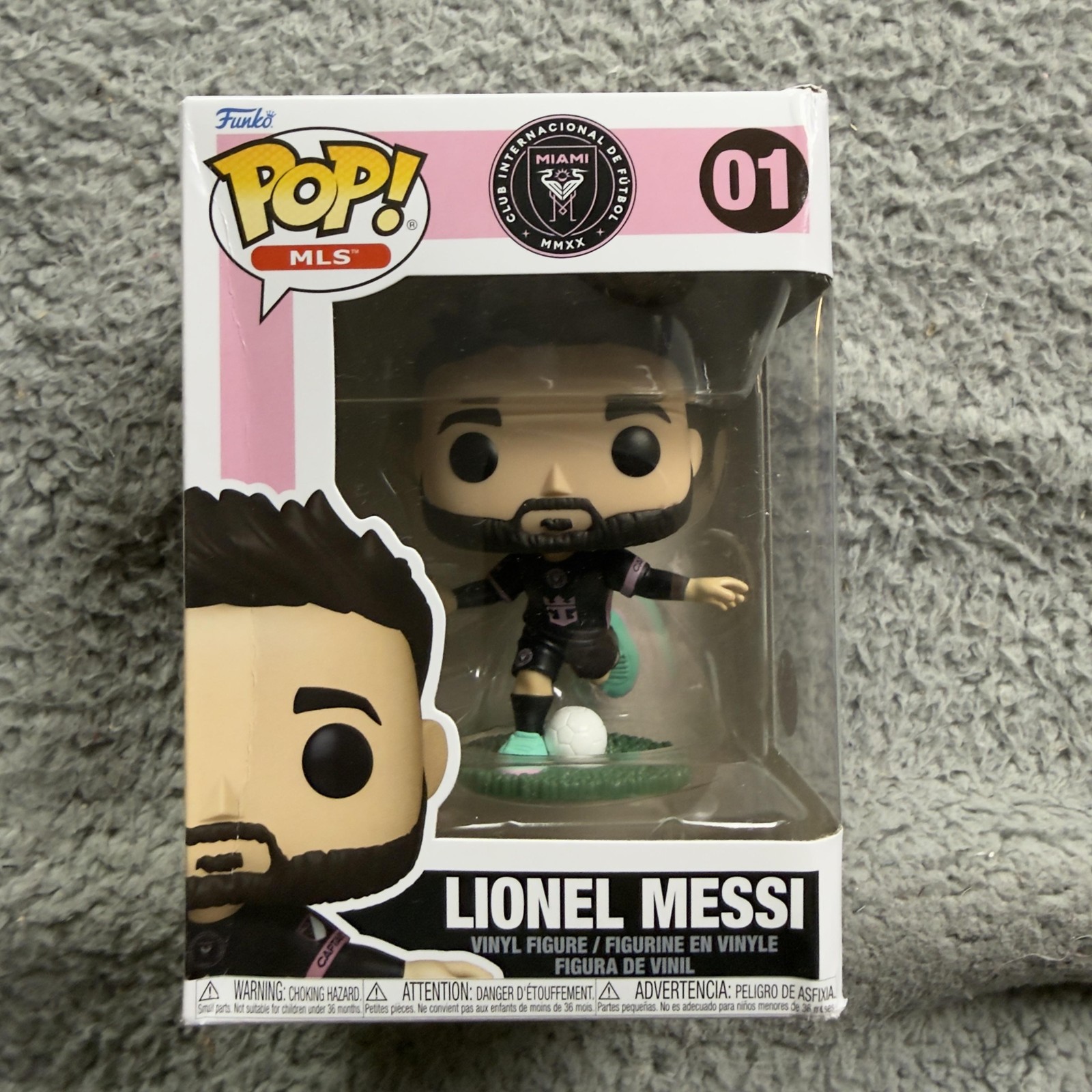 Funko Pop MLS Inter Miami Lionel Messi 01 Multicolor Vinyl Figure Soccer Toy