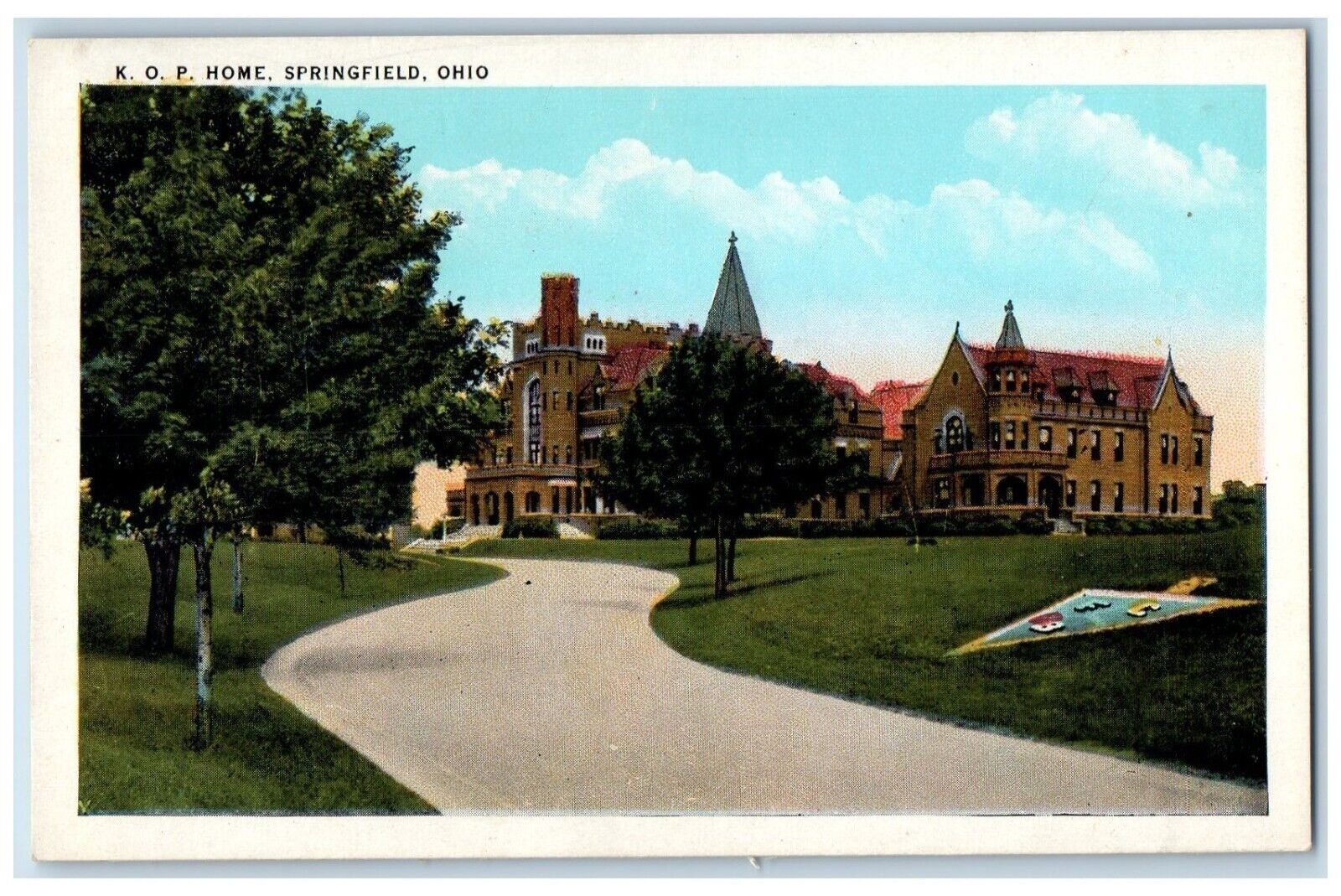 c1930's View Of K. O. P. Home Buildings Springfield Ohio OH Vintage Postcard