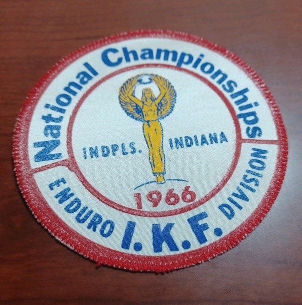 IKF International Kart Federation 1966 Enduro Championship Patch Indianapolis