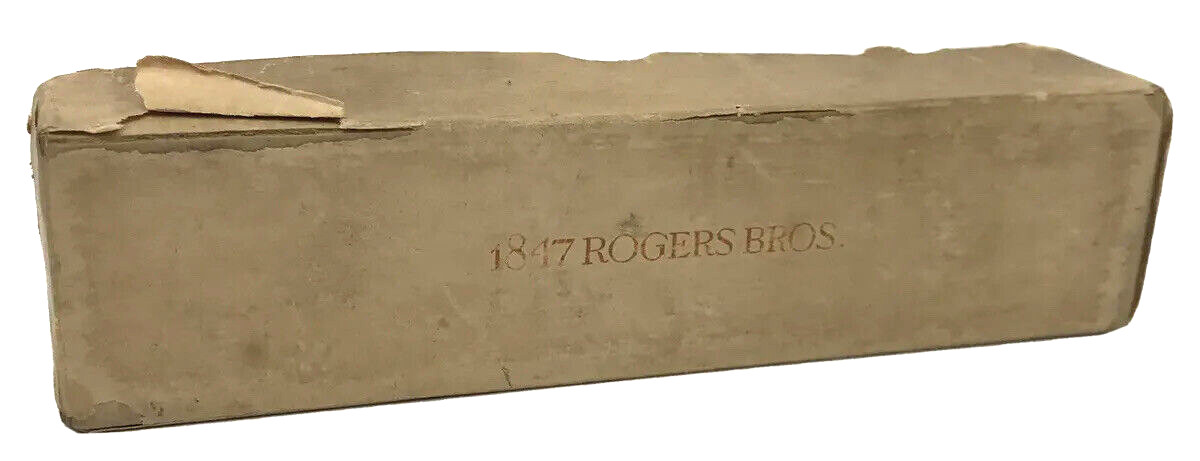 Antique Vtg 1847 Rogers Bros Silverware Flatware Box Empty Advertising