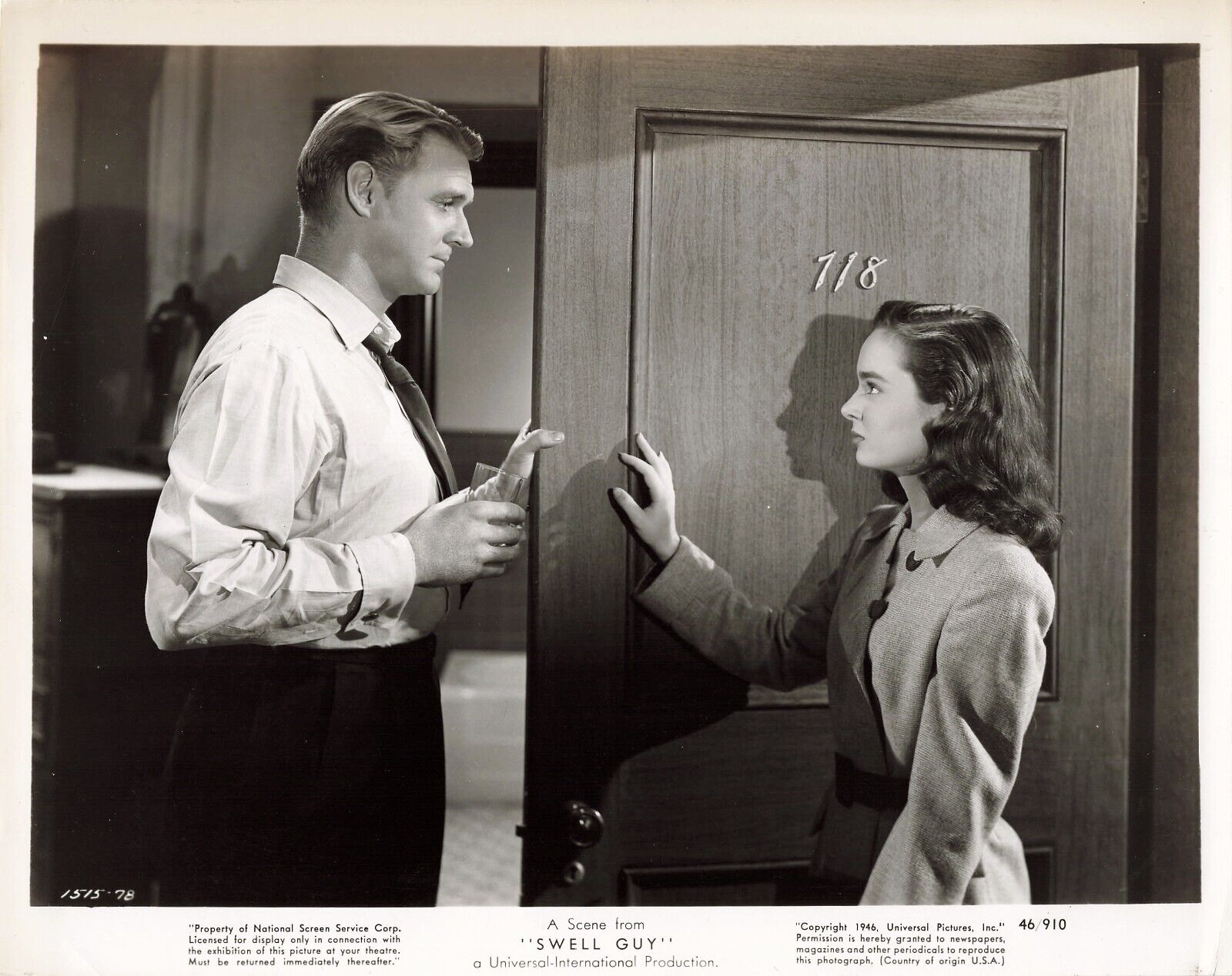 Ann Blyth Sonny Tufts 1946 Movie Photo Swell Guy 8x10  *P133a