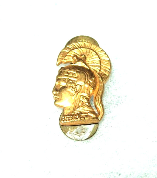 ORIGINAL CLUTCHBACK LATE 1940\'s WAC OFFICER COLLAR INSIGNIA BADGE BY N.S. MEYER