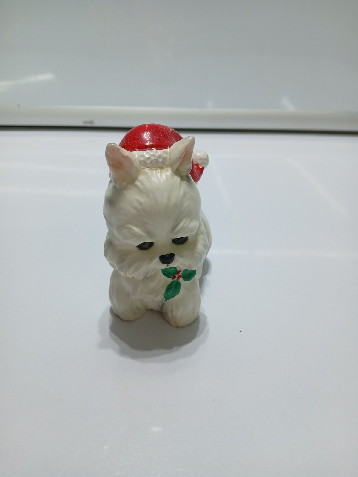 Christmas Maltese Christmas Dog Figurine