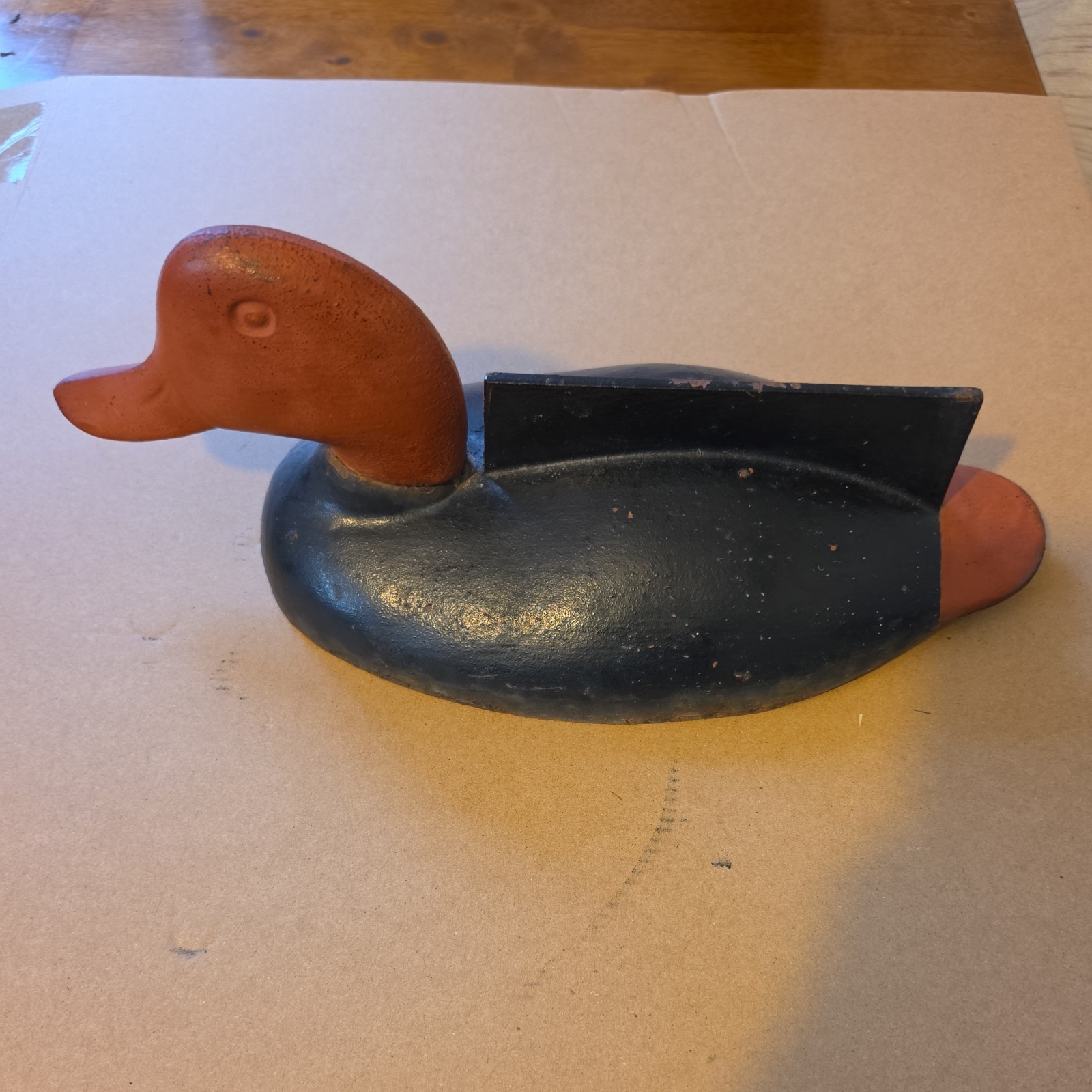 Vintage Cast Iron Duck Boot Scraper Antique Old Boot Jack
