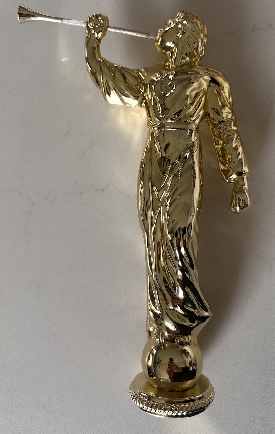 Vintage 10 inch tree topper Angel Moroni LDS Mormon RARE
