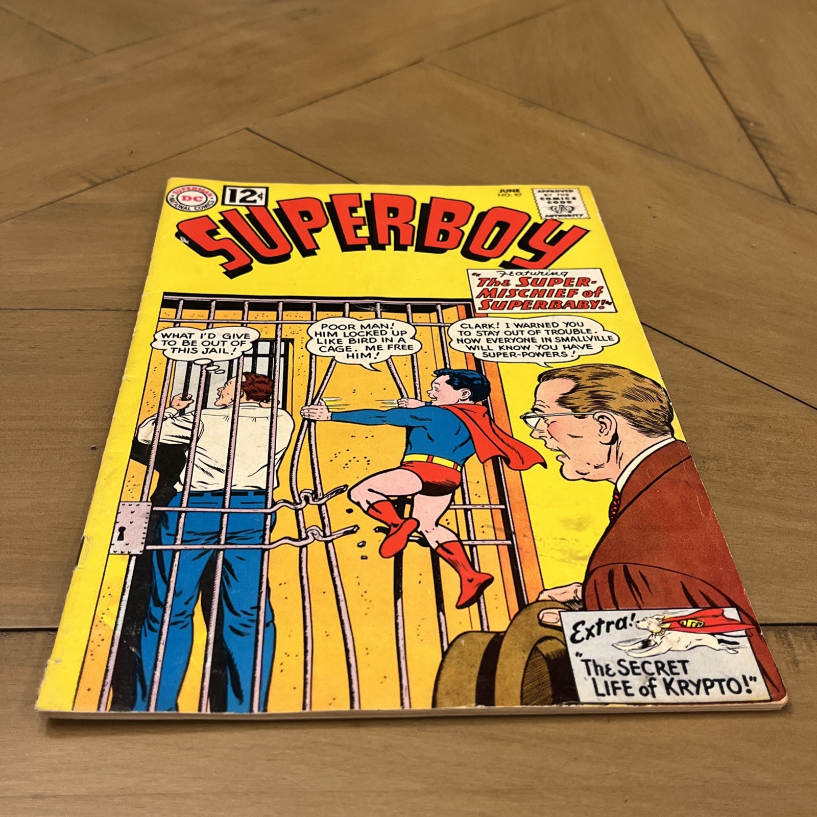 Superboy #97 - DC 1962 – Superbaby and Krypto Stories VG+ Silver Age Superboy #97 - DC 1962 – Superbaby and Krypto Stories VG+ Silver Age