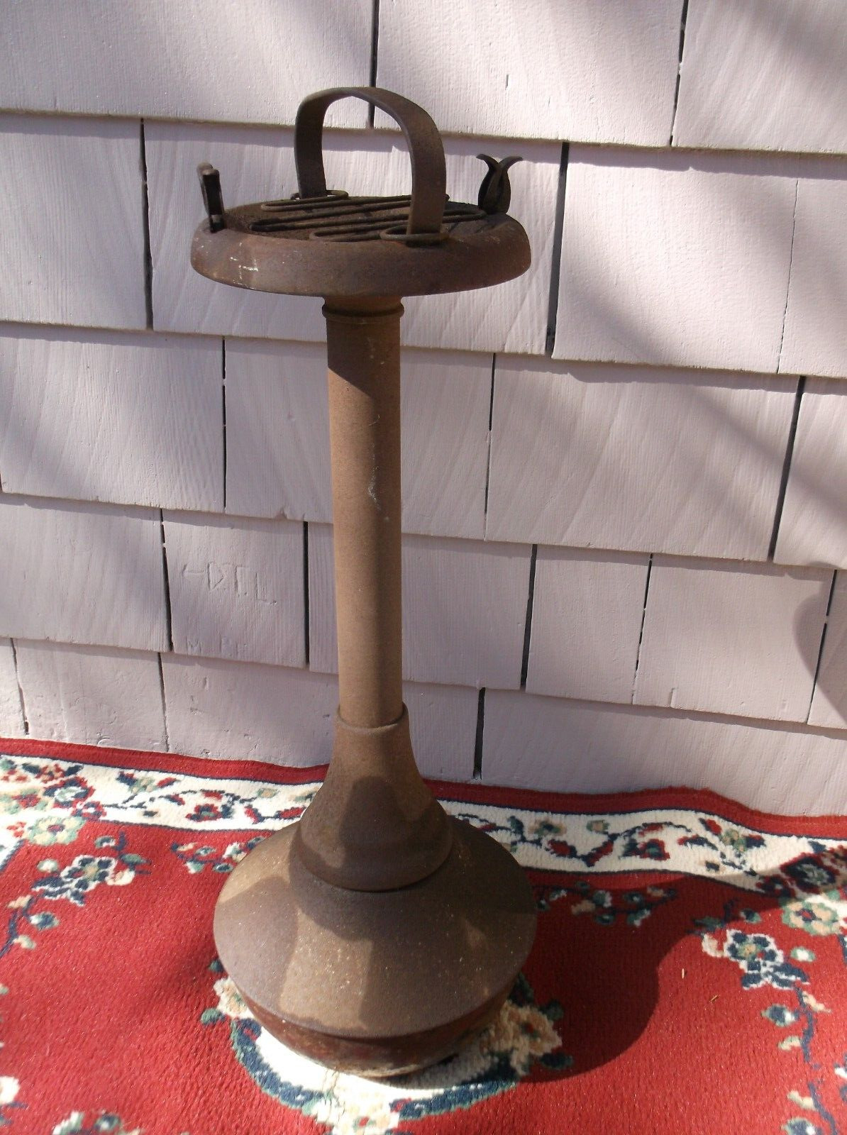 antique smoking stand ashtray