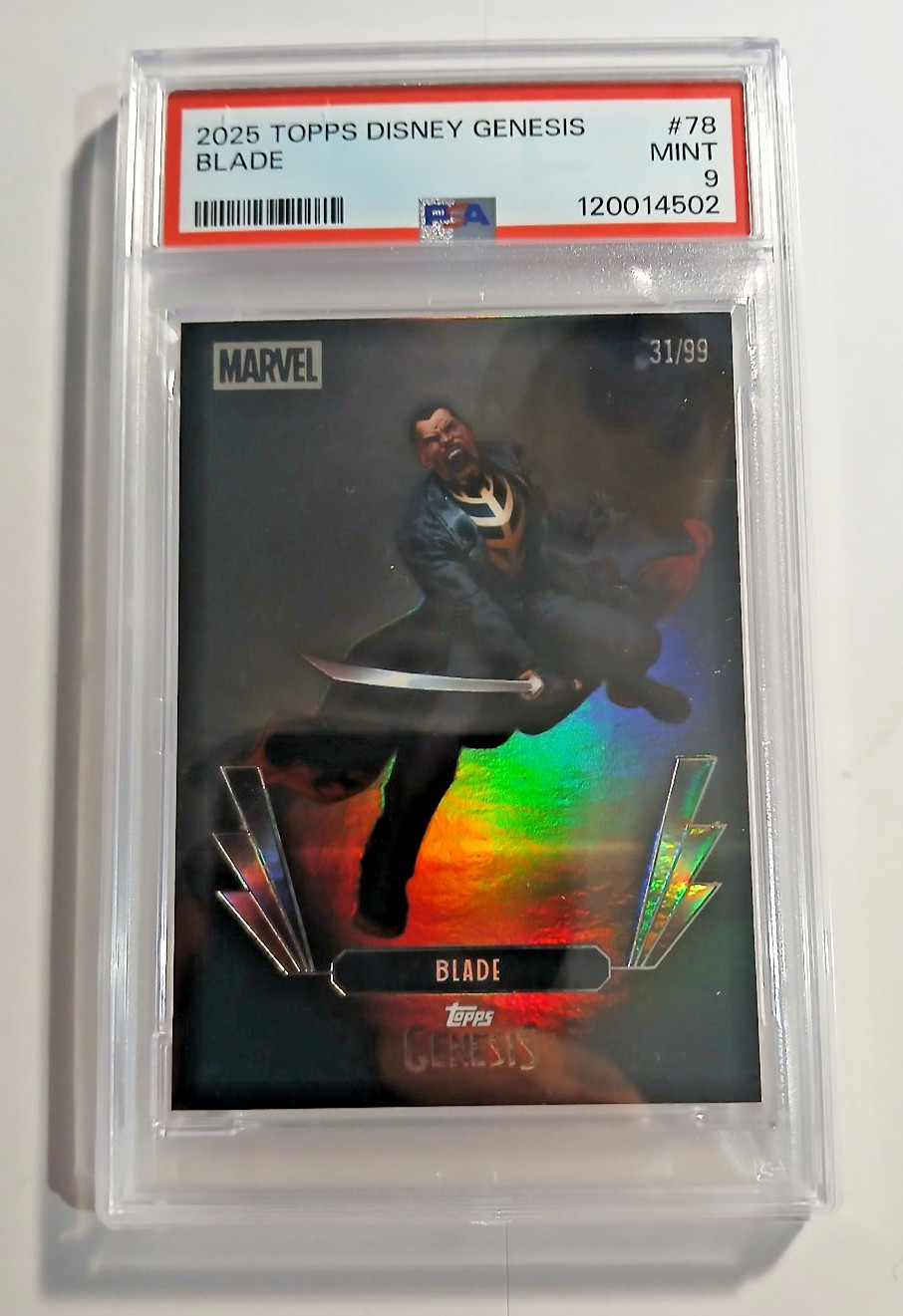 2025 Topps Disney Genesis #78 Blade /99 PSA 9 MINT