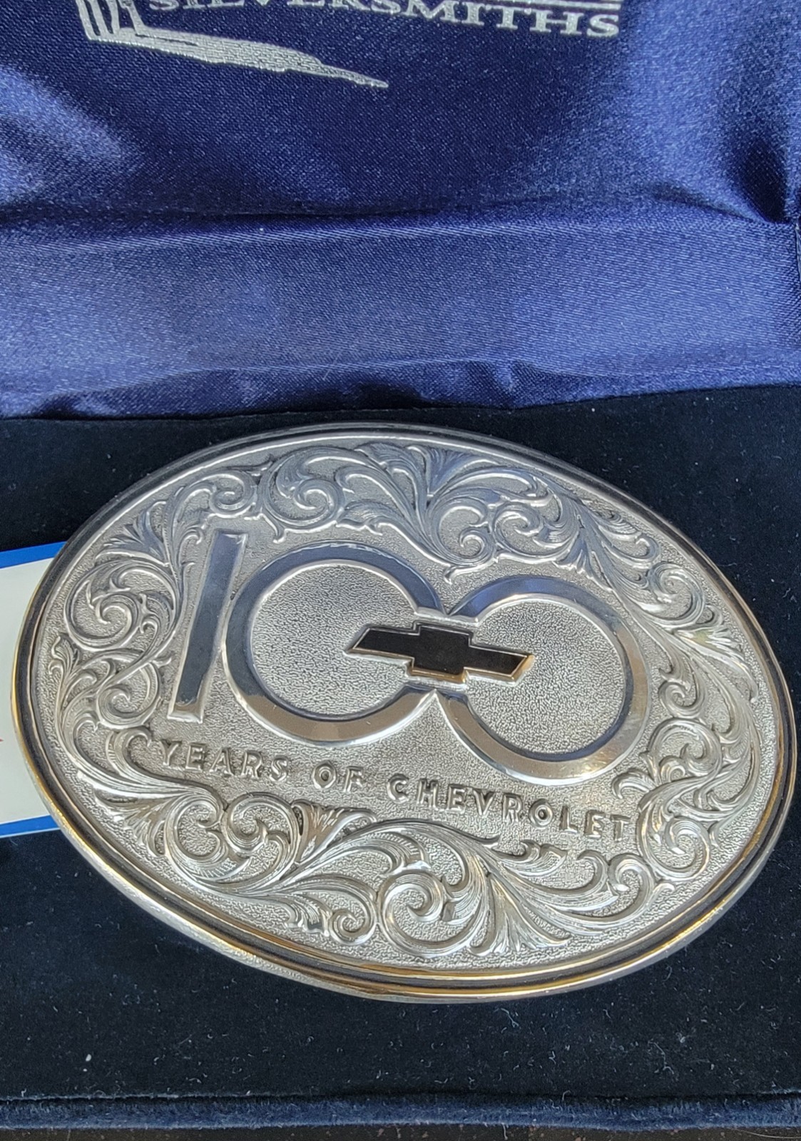 Montana Silversmiths - 100 Years Of Chevrolet Belt Buckle - 2011